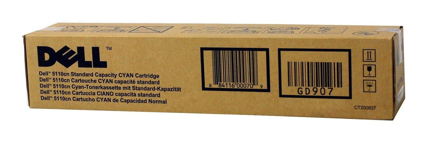 Genuine Dell 5110CNC GD907 Standard Capacity (GD907) Cyan Toner Cartridge (VAT included)