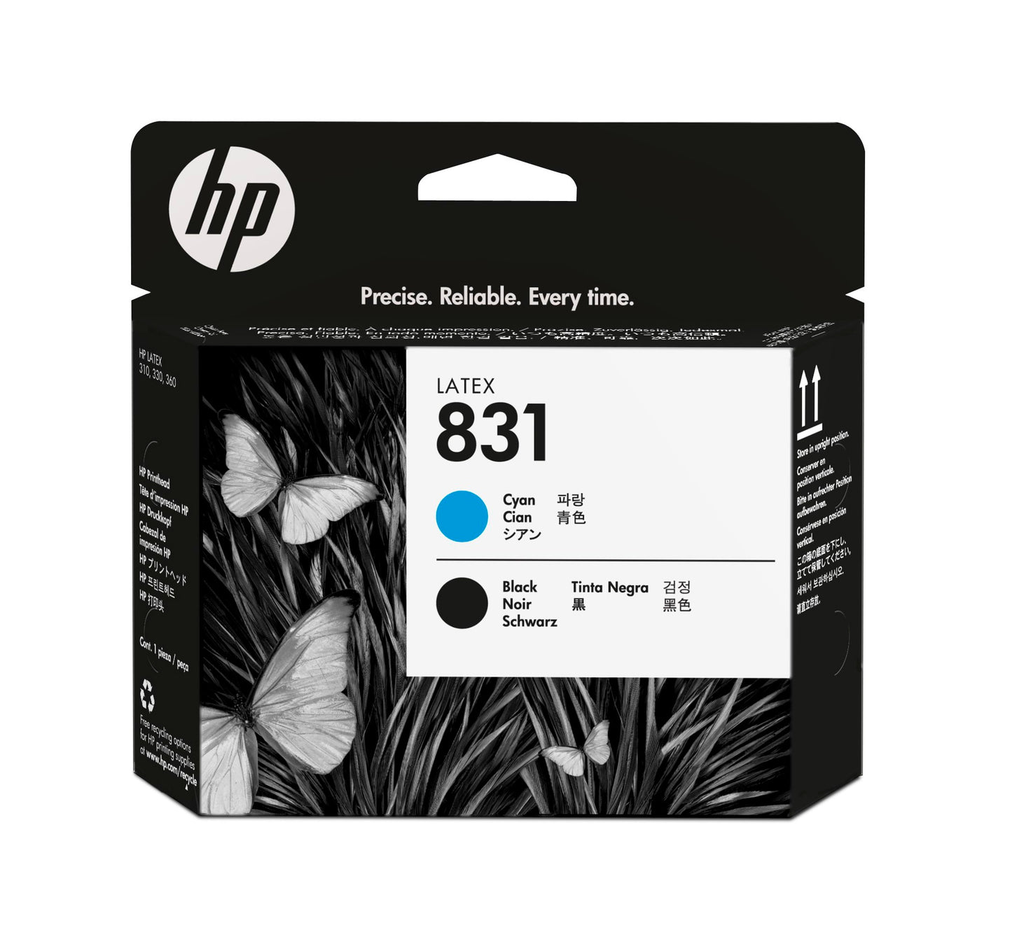 Genuine HP 831 Latex Cyan and Black Printhead CZ677A