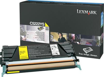 Genuine Lexmark C5222YS Yellow Toner Cartridge (VAT included)