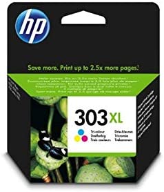 Genuine HP 303XL Tri Colour Ink Cartridge T6N03AE
