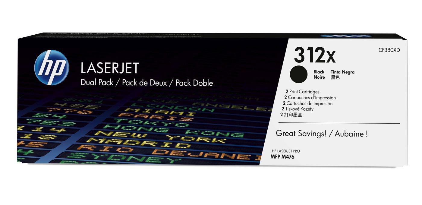 Genuine HP CF380XD (312X) Black Toner Cartridge (VAT included)