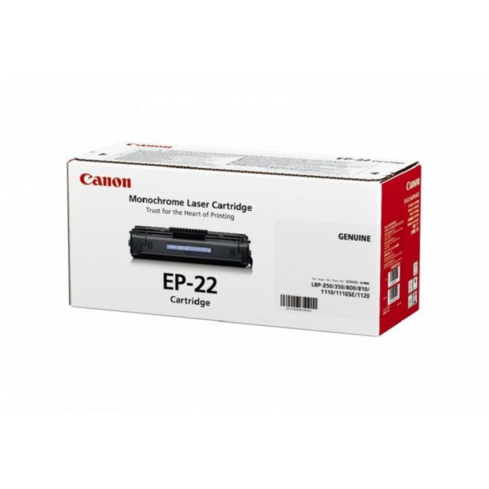 Genuine Canon EP22 (EP-22) 1550A003 Black Toner Cartridge (VAT included)