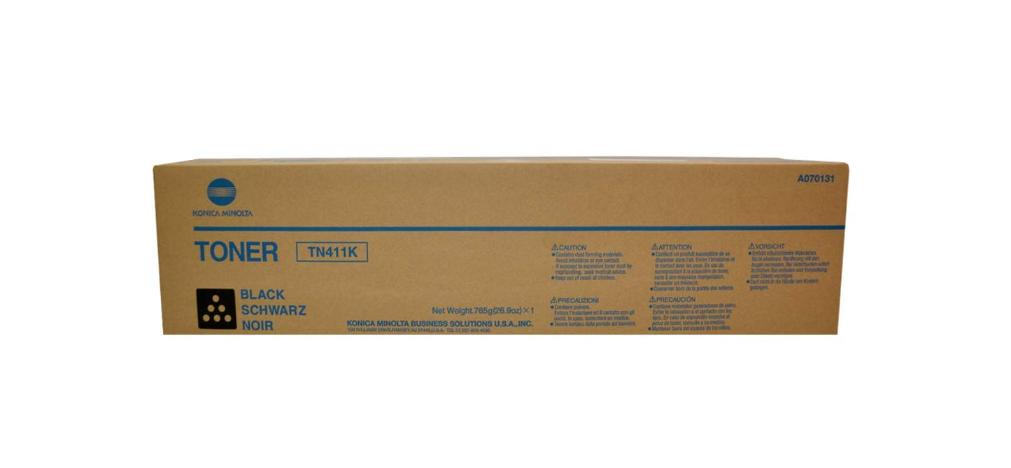 Genuine Konica Minolta TN411K (A070151) Black Toner Cartridge (VAT included)