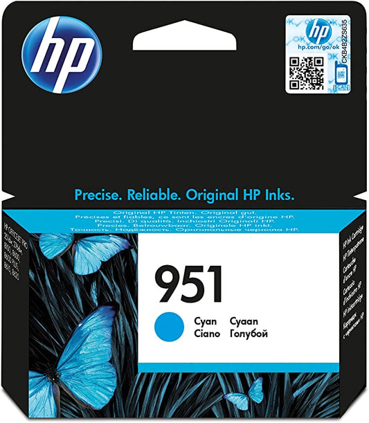 Genuine HP 951 Cyan Ink Cartridge CN050AE
