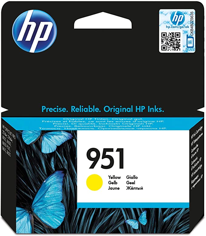 Genuine HP 951 Yellow Ink Cartridge CN052AE
