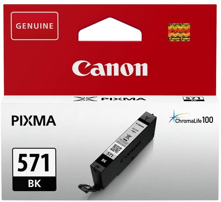 Genuine Canon CLI-571BK Black Ink Cartridge