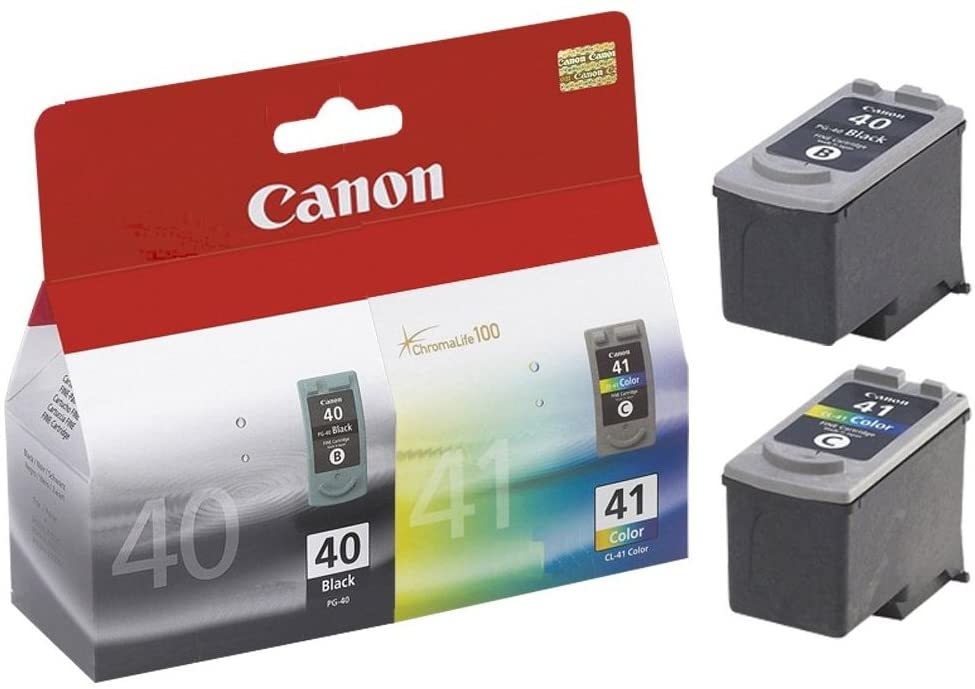 Genuine Canon PG-40 CL-41 Black + Colour Ink Cartridge Twin Pack