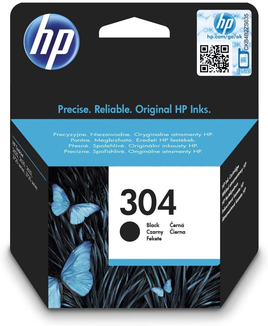 Genuine HP 304 Black Ink Cartridge N9K06AE