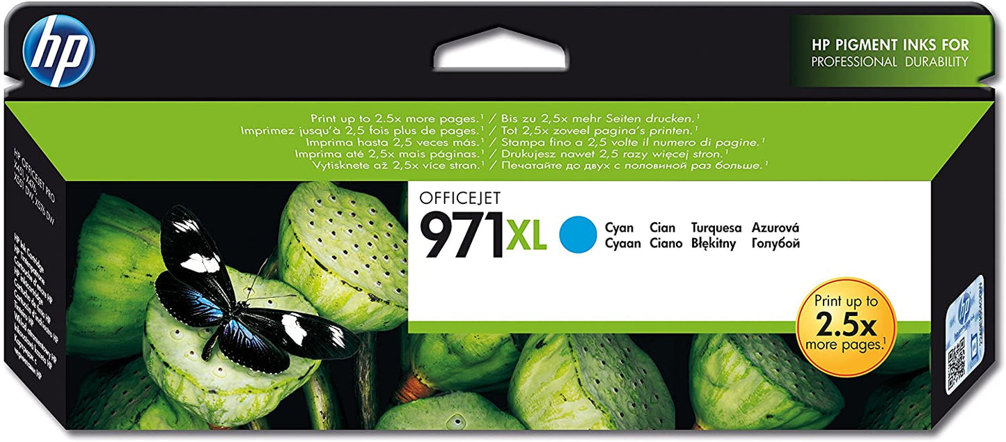 Genuine HP 971XL Cyan Ink Cartridge CN626AE