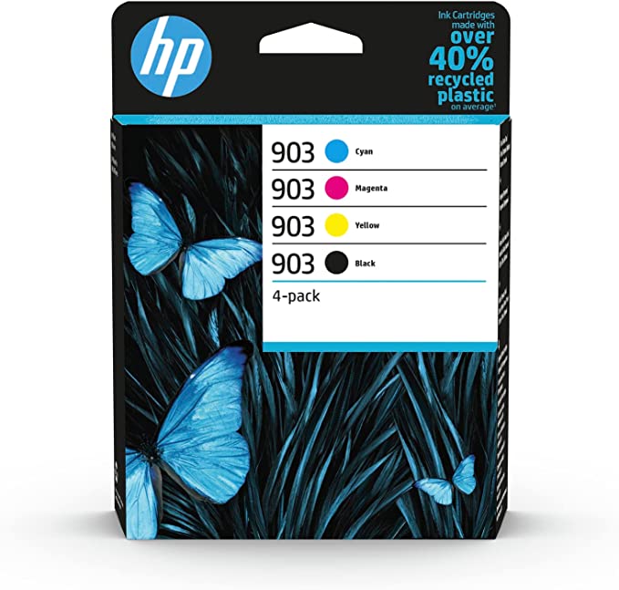HP 903 Black Cyan Magenta and Yellow Ink Cartridges 6ZC73AE