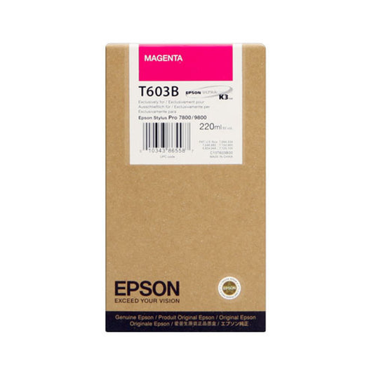 Genuine Epson T603B Magenta Ink Cartridge C13T603B00
