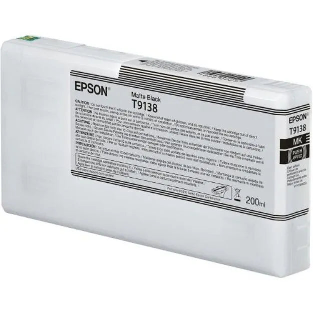 Genuine Epson T9138 Matte Black Cartridge C13T913800