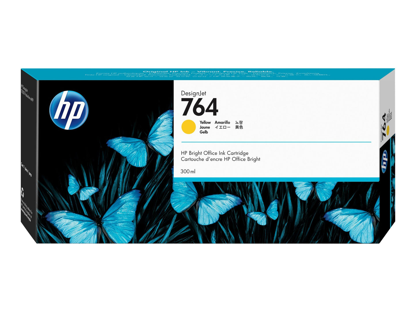 Genuine HP 764 Yellow Ink Cartridge C1Q15A 300ml