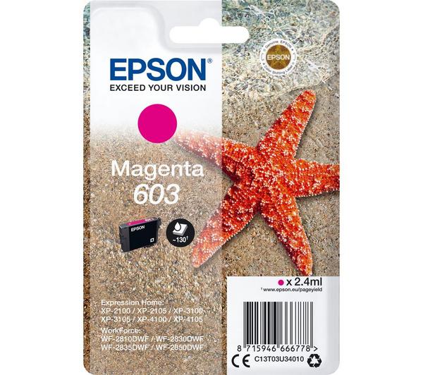 Genuine Epson 603 Magenta Ink Cartridge