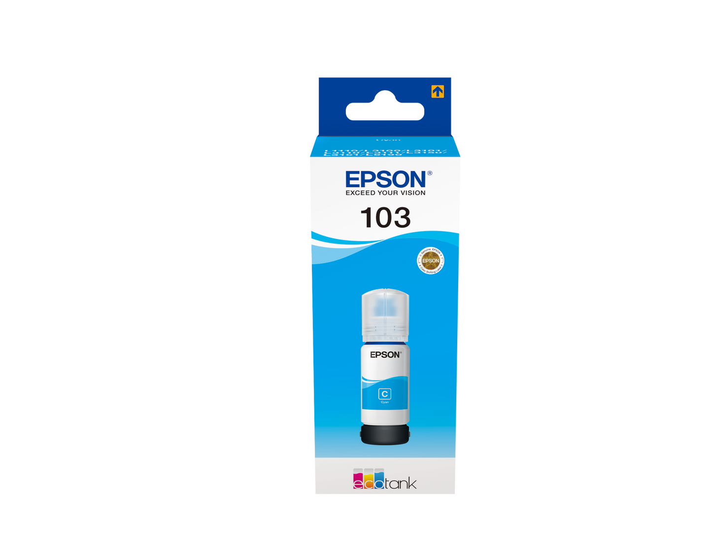 Genuine Epson 103 Cyan Ink Bottle
