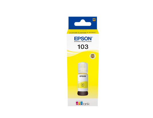 Genuine Epson 103 Yellow Ink Bottle