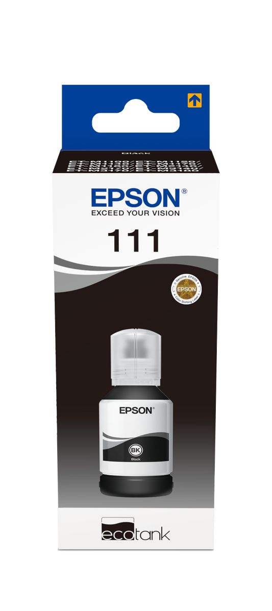 Genuine Epson 111 Black Ink Bottle