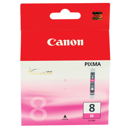 Genuine Canon CLI-8M Magenta Pixma ChromaLife 100 Ink Cartridge