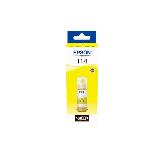 Genuine Epson 114 Yellow Ink Bottle