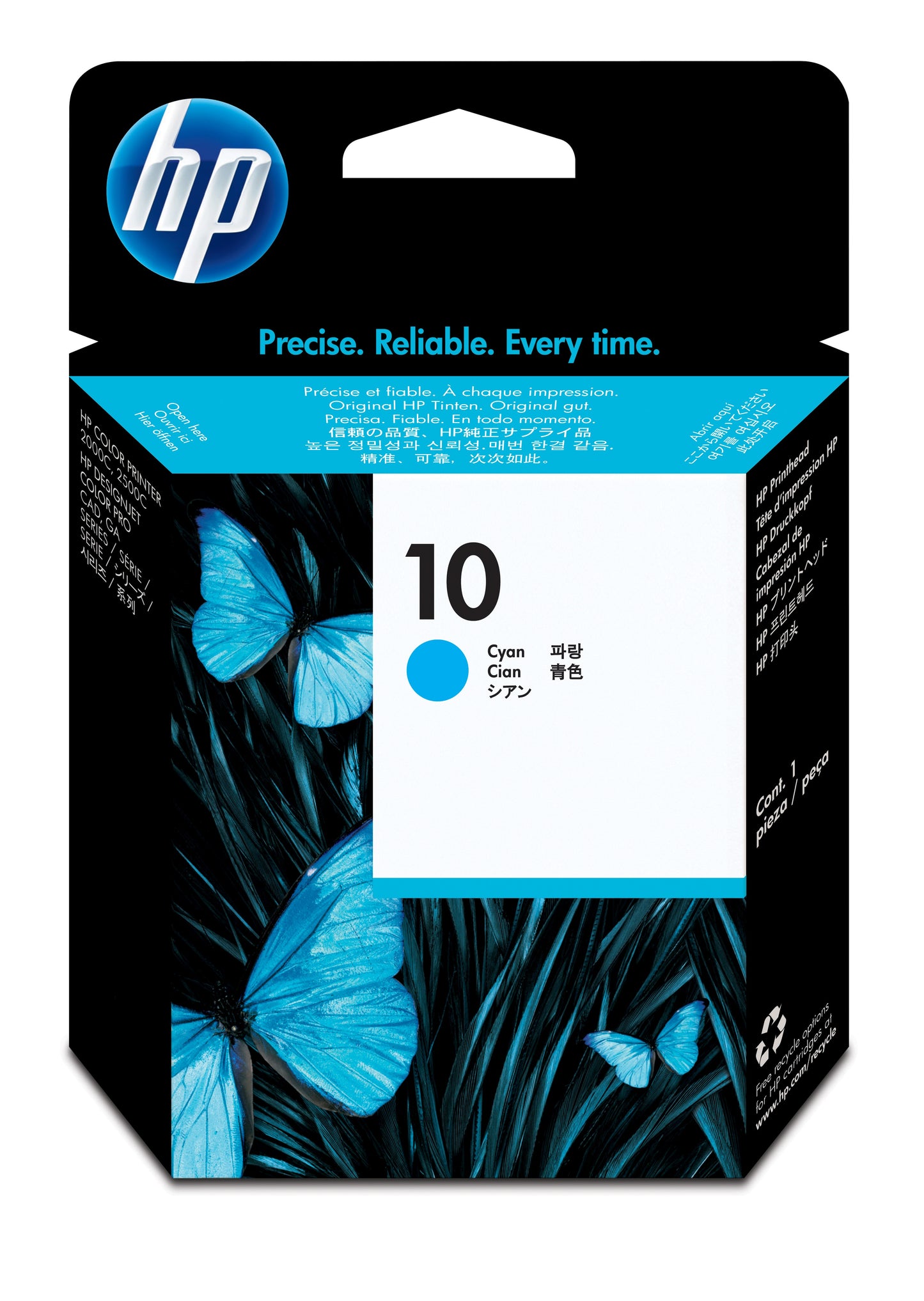 Genuine HP 10 Cyan Printhead C4801A