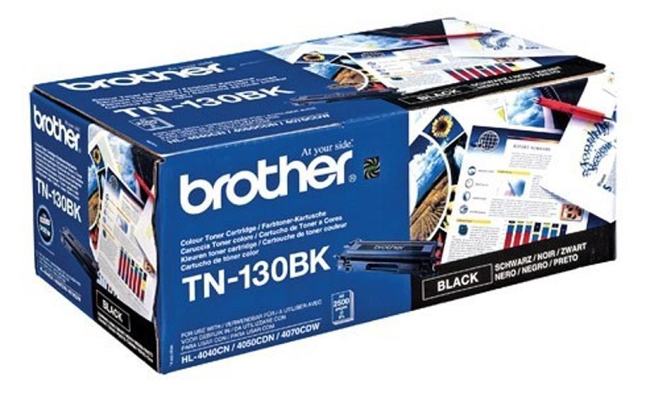Genuine Brother TN130BK Black Printer Toner Cartridge