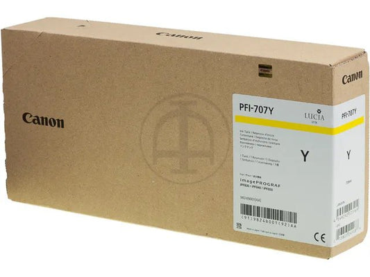 Genuine Canon PFI-707Y Yellow Ink Cartridge