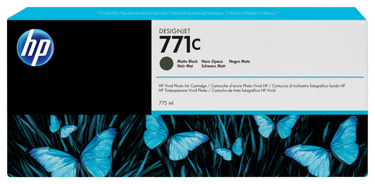 Genuine HP 771c Matte Black Ink Cartridge B6Y07A