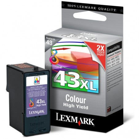 Genuine Lexmark 43XL Colour Ink Cartridge