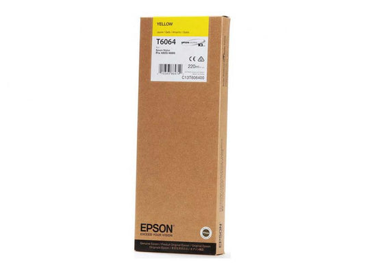 Genuine Epson T6064 Yellow Ink Cartridge