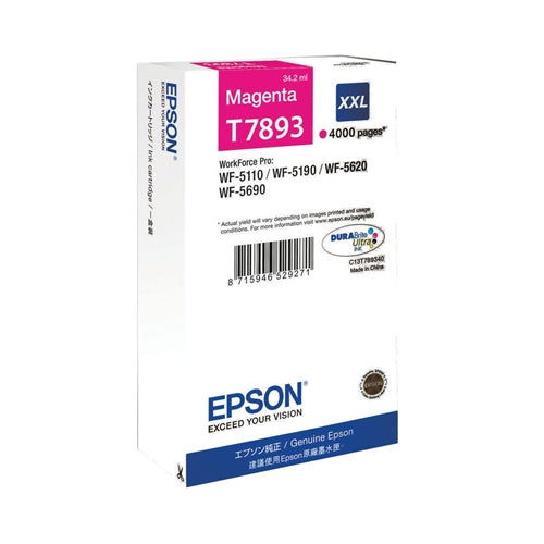 Genuine Epson T7893 Magenta Ink Cartridge C13T789230