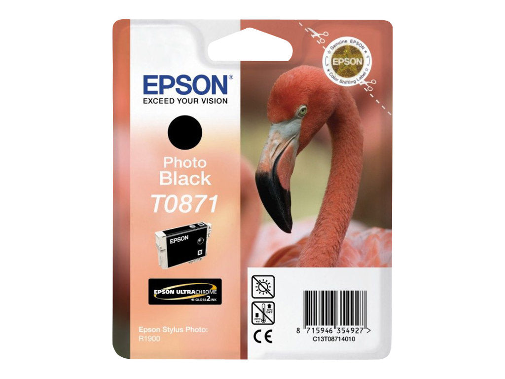 Genuine Epson T0871 Photo Black Ink Cartridge