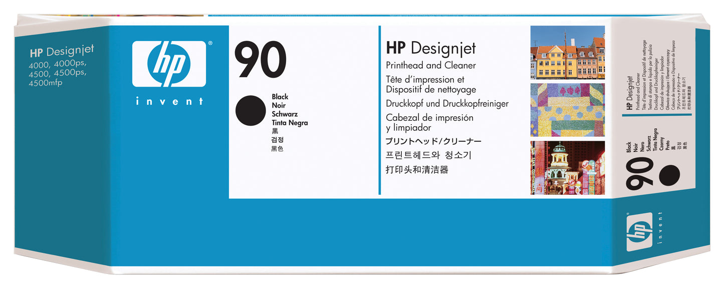 Genuine HP 90 Black Printhead and Cleaner C5054A