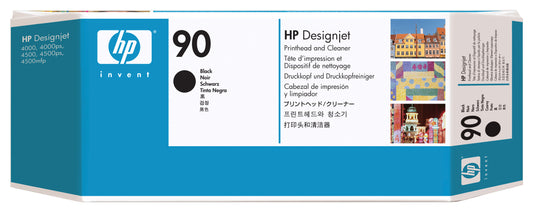 Genuine HP 90 Black Printhead and Cleaner C5054A