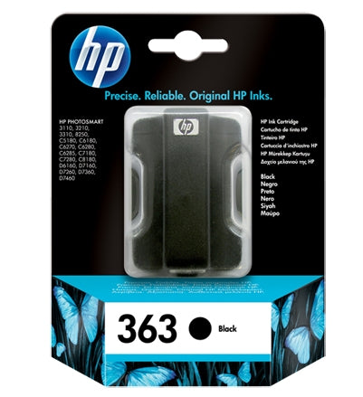 Genuine HP 363 Black Ink Cartridge