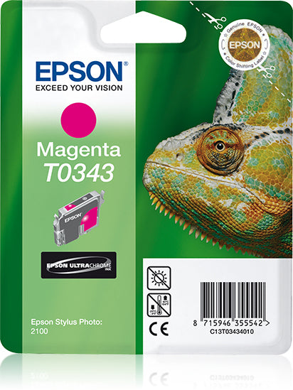 Genuine Epson T0343 Magenta Ink Cartridge