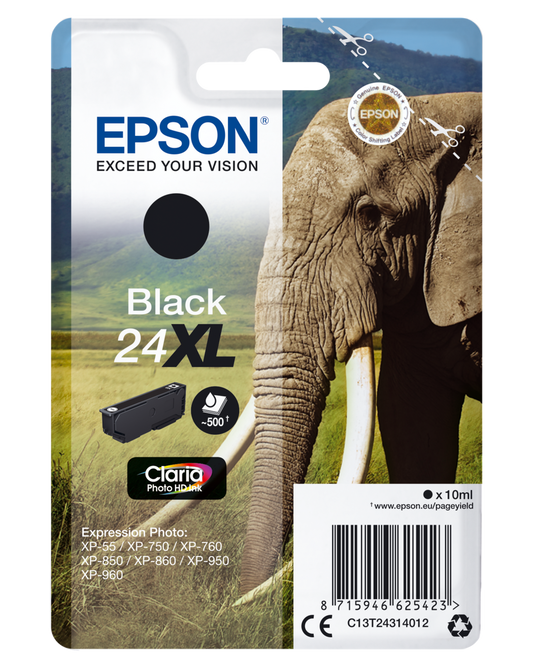 Genuine Epson 24XL Black Ink Cartridge