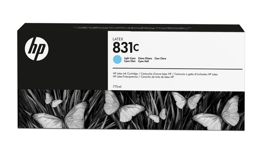 Genuine HP 831C Latex Ink Cartridge Light Cyan 775ml CZ698A