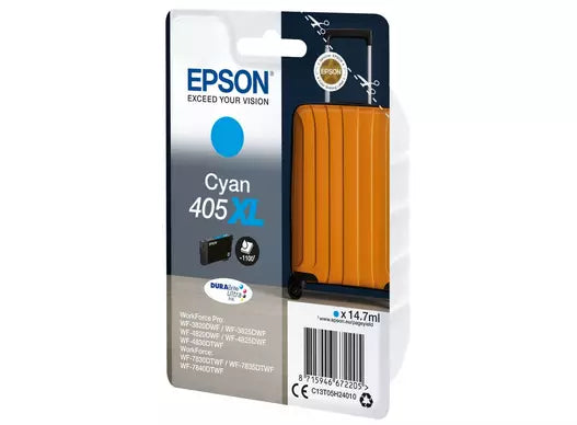 Genuine Epson 405XL Cyan Ink Cartridge