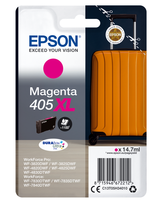 Genuine Epson 405XL Magenta Ink Cartridge