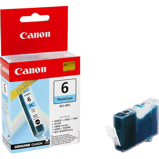 Genuine Canon BCI-6PC Photo Cyan Ink Cartridge 4709A002