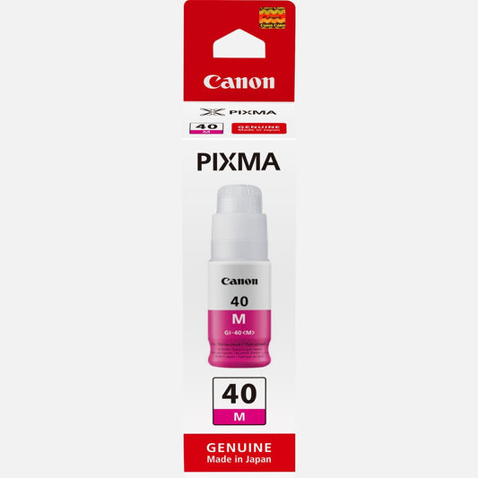 Genuine Canon GI-40 Magenta Ink Bottle 3401C001