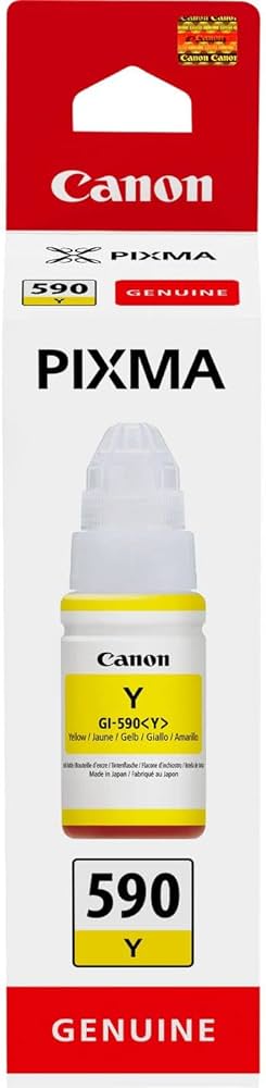 Genuine Canon GI-590Y Yellow Ink Bottle 1606C001
