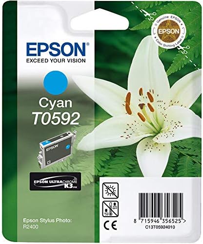 Genuine Epson T0592 Cyan Ink Cartridge