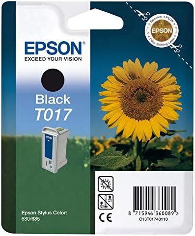 Genuine Epson T017 Black Ink Cartridge