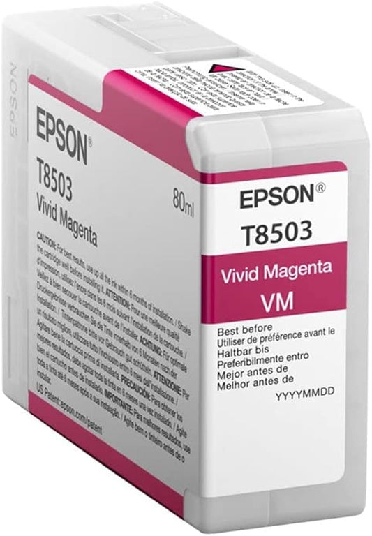 Genuine Epson T8503 Vivid Magenta Ink Cartridge