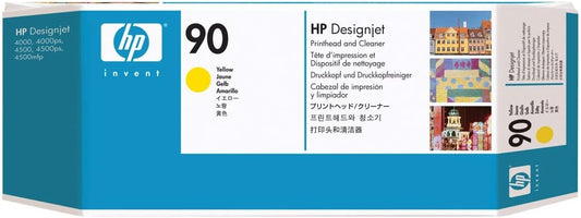 Genuine HP 90 Yellow Printhead and Cleaner C5057A