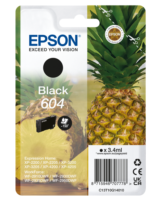 Genuine Epson 604 Black Ink Cartridge