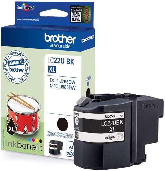 Genuine Brother LC22UBK Black Ink Cartridge