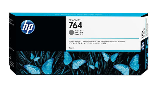 Genuine HP 764 Grey Ink Cartridge C1Q18A 300ml