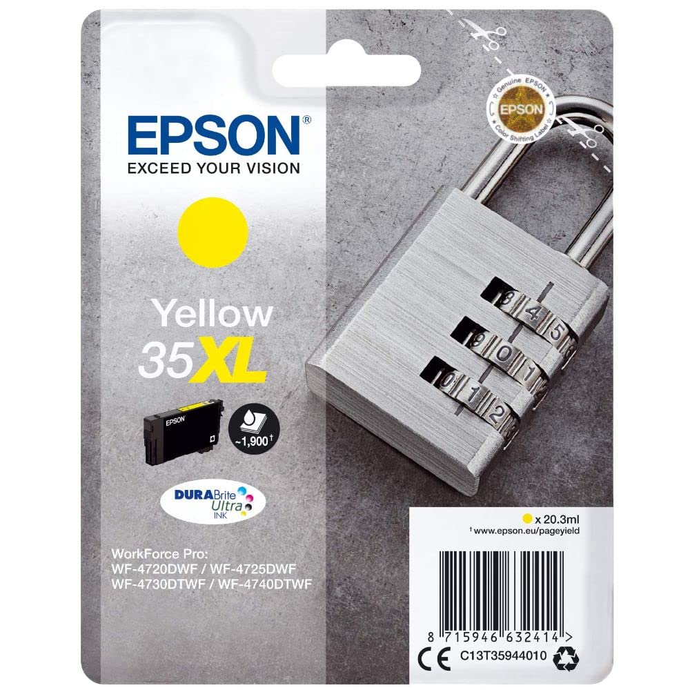 Genuine Epson 35XL Yellow Ink Cartridge